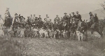 Cazadores con rehalas en Doñana 1911