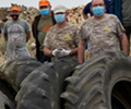 La Sociedad de Cazadores ‘Los Hidalgos’ de Daimiel retira cientos de kilos de basura de su coto social