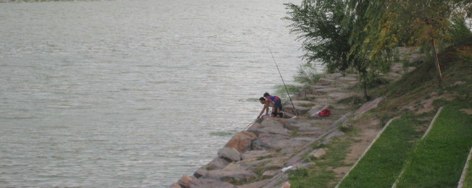 Las riberas del Ebro son una caña para pescar