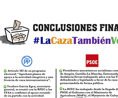 La RFEC presenta a los cazadores las conclusiones finales de la campaña #LaCazaTambiénVota España