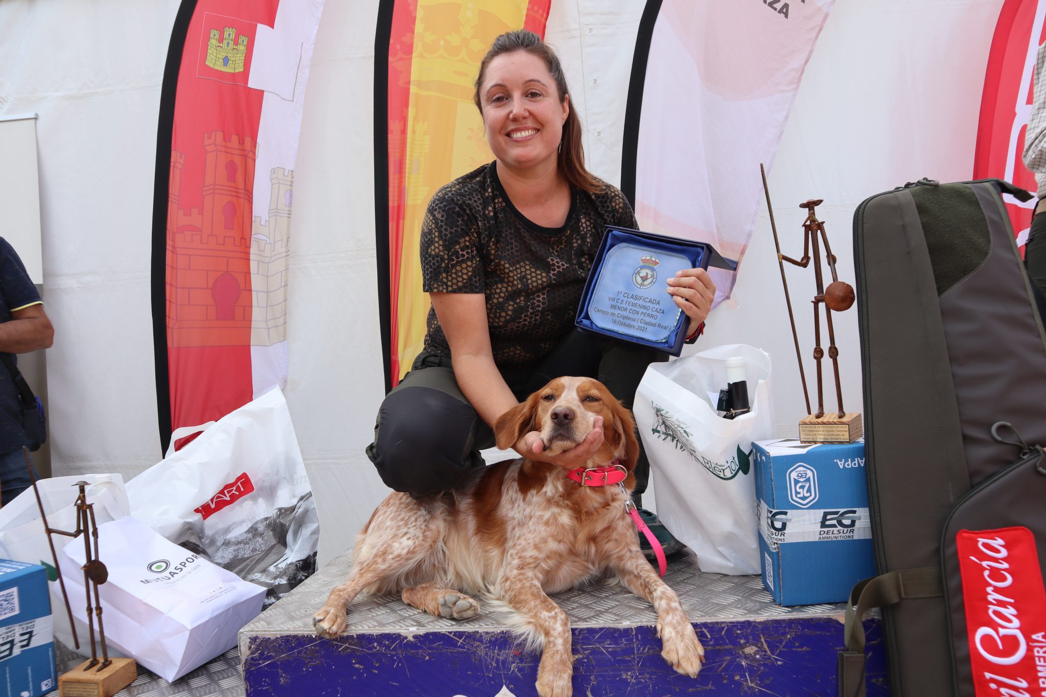 Carla Reig se proclama campeona de España de Caza Menor con Perro en Campo de Criptana
